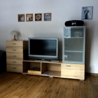 Wohnzimmer der Wohnung im 1. Stock