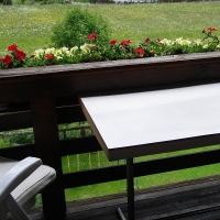 Balkon der Wohnung im 2. Stock