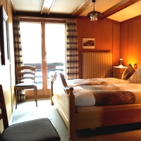 Schlafzimmer der Wohnung im 2. Stock