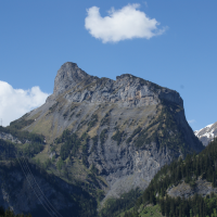 Aussicht vom Balkon aufs Gällihorn